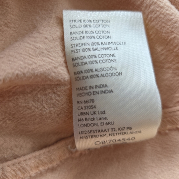 Free People Road Tripping Pink and Orange/Tan Oversized Midi Dress - Picture 9 of 10